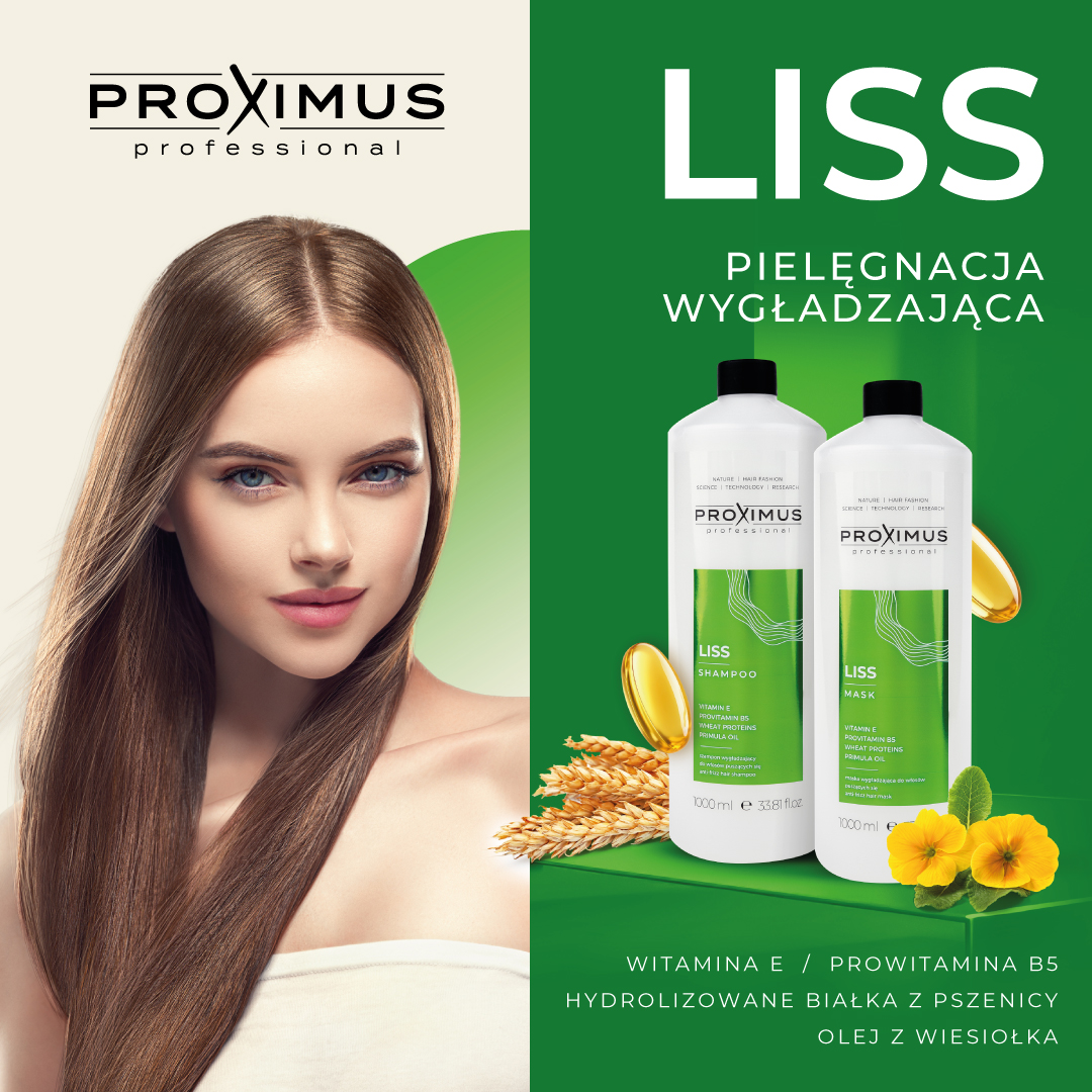 Proximus Liss - pielęgnacja włosów puszących się, niesfornych, kręconych i falowanych
